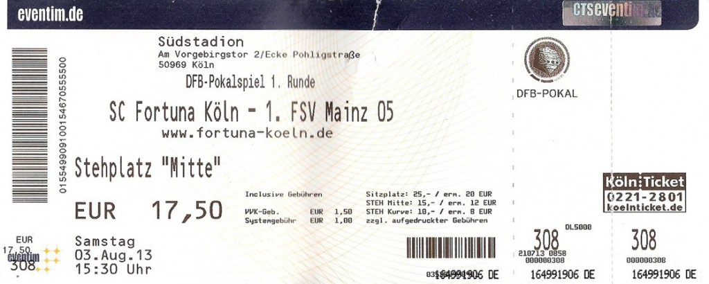 Ticket Fortuna Köln