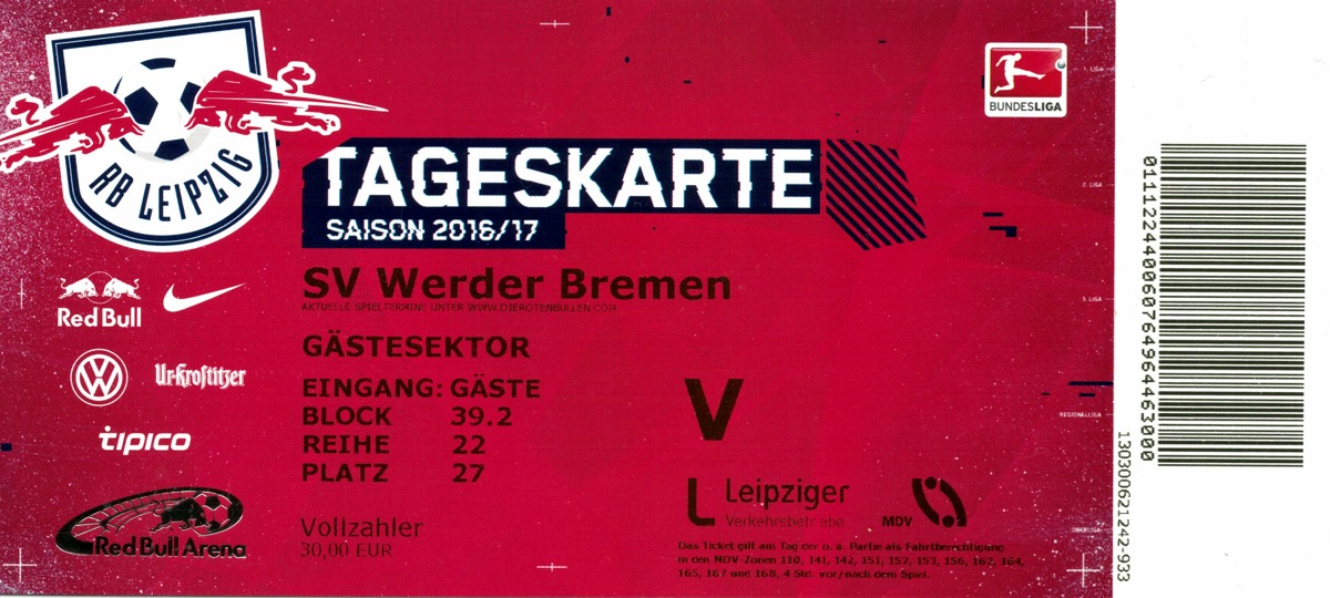 Arena Ticket Leipzig